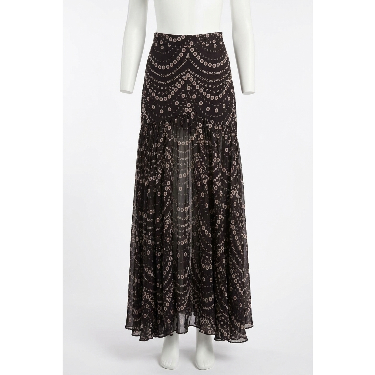 New Misa Los Angeles Yara Skirt In Stranded Pearls Mix